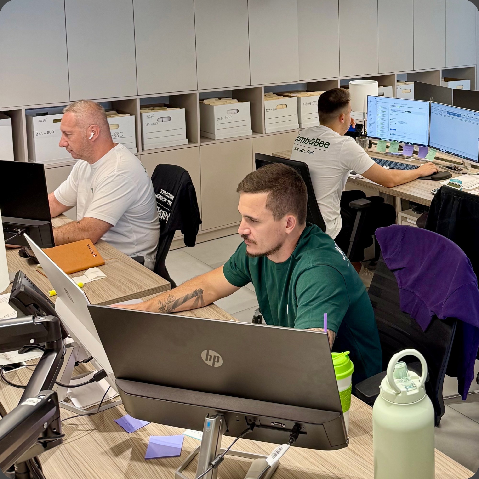 JumboBee team member at work